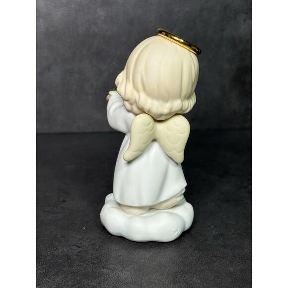Precious Moments Figurine August Birthday Angel With Birthstone 1996 - Picture 4 of 6
